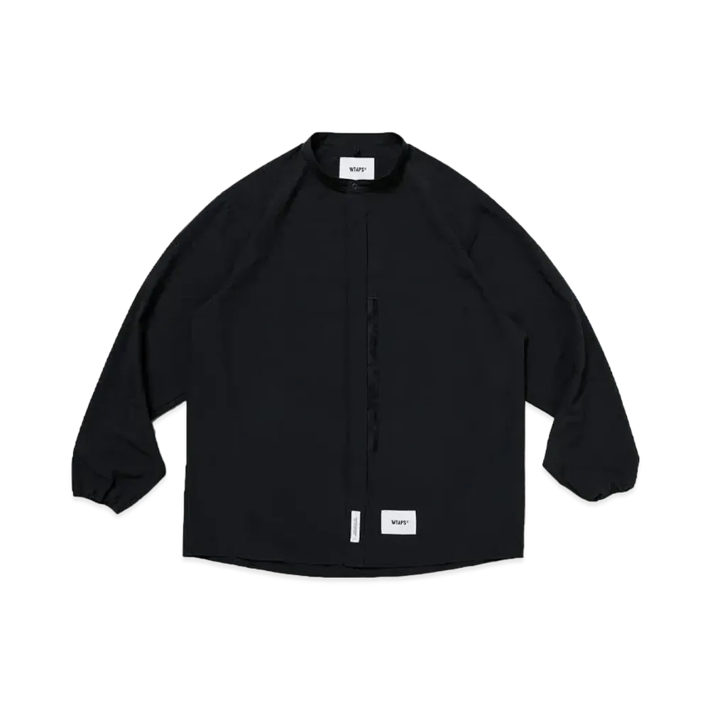 WTAPS Arrestor / LS / Poly. Broadcloth. Sign "Black"