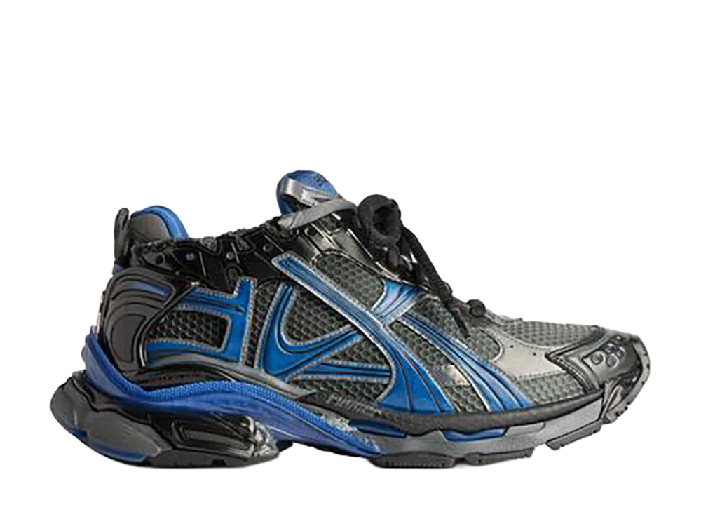 Balenciaga Runner Gradient Mesh Sneakers "Black/Blue/Grey"
