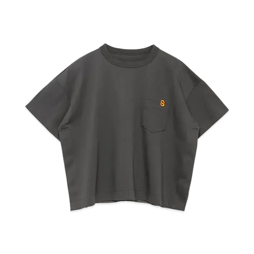 sacai S Cotton Jersey T-Shirt "Charcoal Gray"