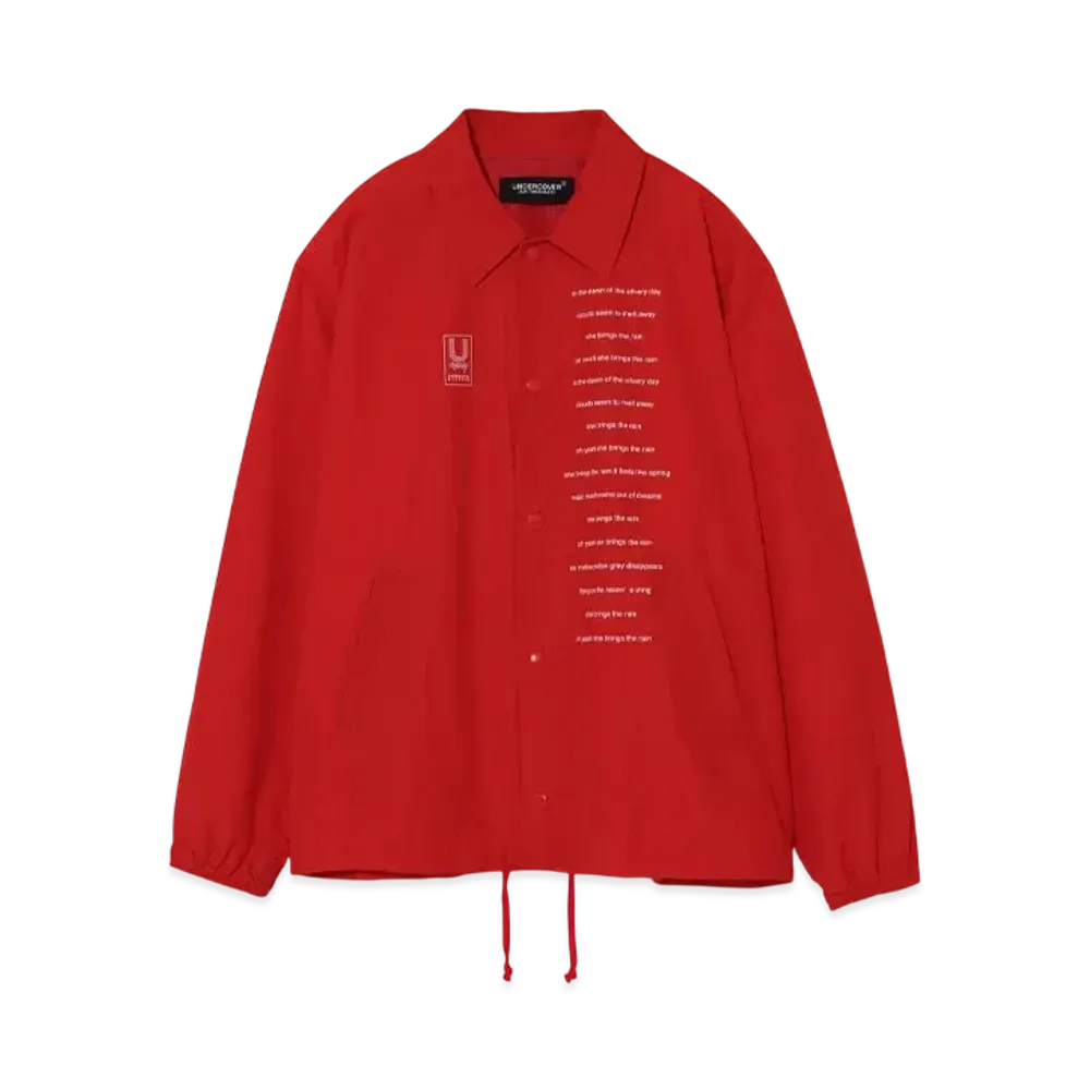 UNDERCOVER x CAN Nylon Coach Jacket "Red"