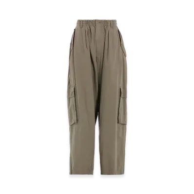 S'YTE Brushed Washer Finish Broad Cargo Pants "Khaki"