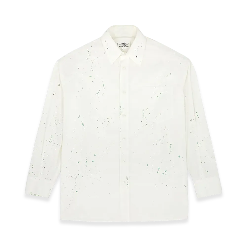 MM6 Maison Margiela Men's Paint Residue Shirt "White"