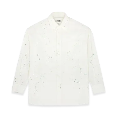 MM6 Maison Margiela Men's Paint Residue Shirt "White"