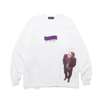 GOD SELECTION XXX x The Dark Knight Long Sleeve T-shirt GX-A25-DNLT-01 "White"