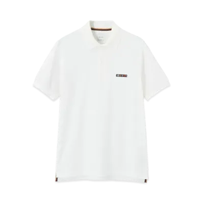 Paul Smith Signature Stripe Bar Short Sleeve Polo Shirt "White"