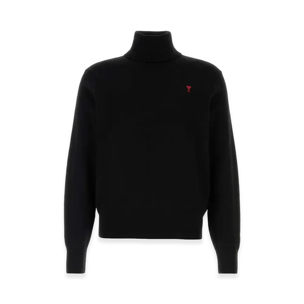 AMI PARIS Turtleneck Sweater "Black"