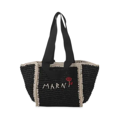 MARNI 2Way Small Sillo "Ecru/Blu/Natural"
