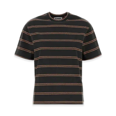 Jil Sander Women's Embroidered Cotton T-Shirt "Gray"
