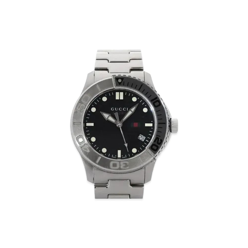 GUCCI G-Timeless Diver "Black/Stainless Steel"