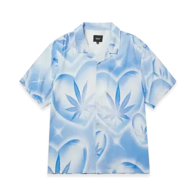 HUF Summer 25 Love In The Air Resort Shirt "Pool Blue"
