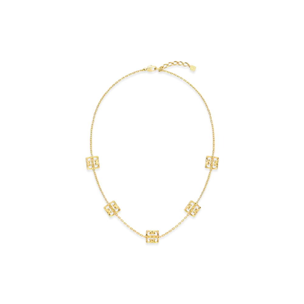 GIVENCHY 4G Liquid Multi Necklace In Metal "Golden Yellow"