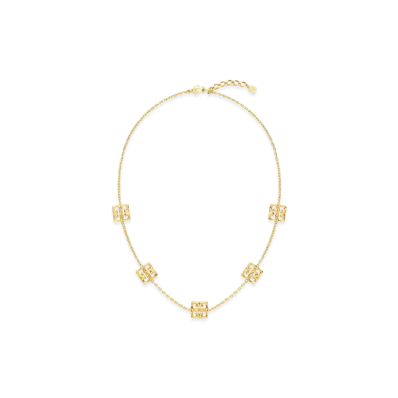 GIVENCHY 4G Liquid Multi Necklace In Metal "Golden Yellow"