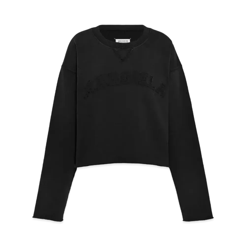 Maison Margiela Women's Firm Fleece Sweatshirt "Black"