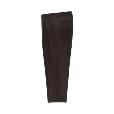 WACKO MARIA Dormeuil / Glitter Pleated Trousers (Type-2) "Brown"