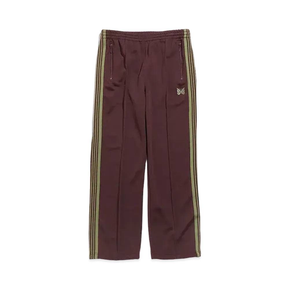 Needles TRACK PANT - POLY SMOOTH "Maroon"
