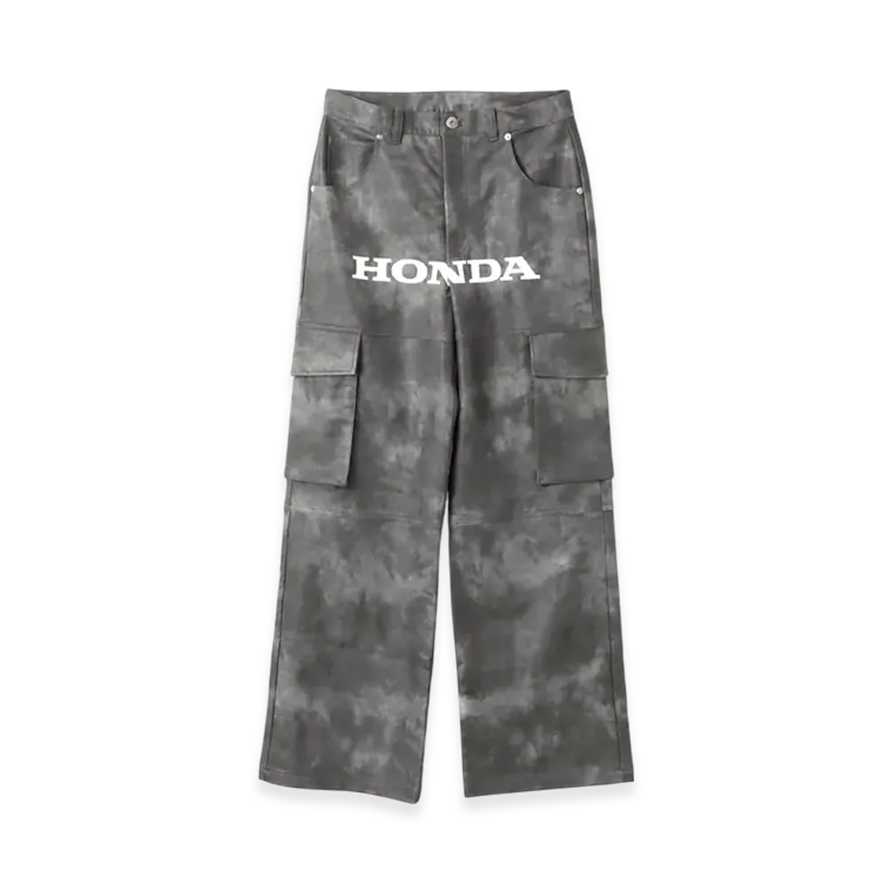 atmos pink x HONDA Faux Leather Pants "Black"