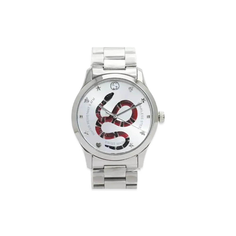 GUCCI G-Timeless King Snake "Silver/Stainless Steel"