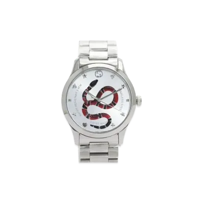 GUCCI G-Timeless King Snake "Silver/Stainless Steel"