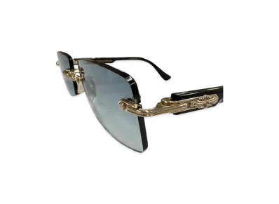 Chrome Hearts DEEP II Rimless Sunglasses "Black/Gold"