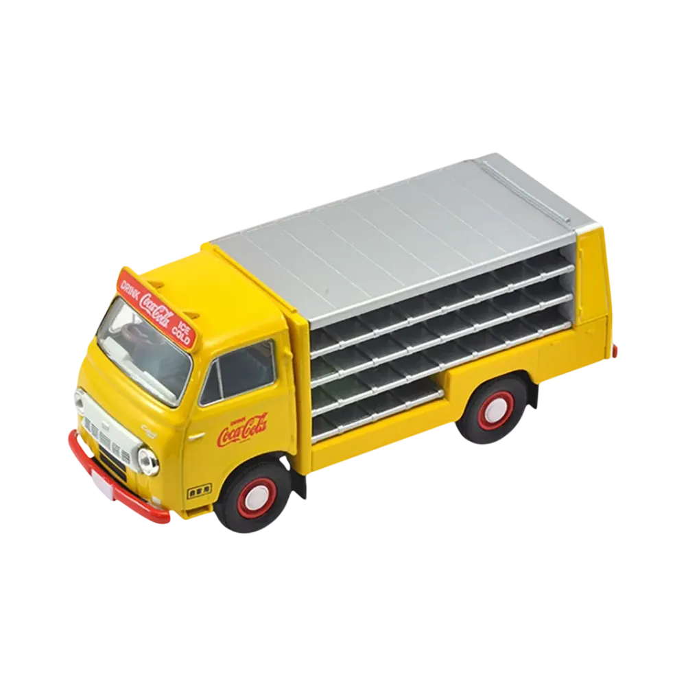 TOMYTEC "TOMICA LIMITED VINTAGE" 1/64 LV-100a Nissan Caball Route Car Coca-Cola (Yellow)