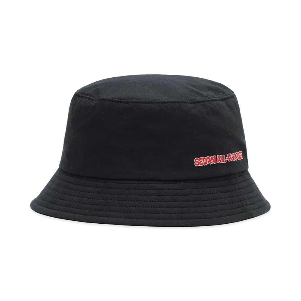 SEDAN ALL-PURPOSE Cartoon Logo Bucket Hat "Black"