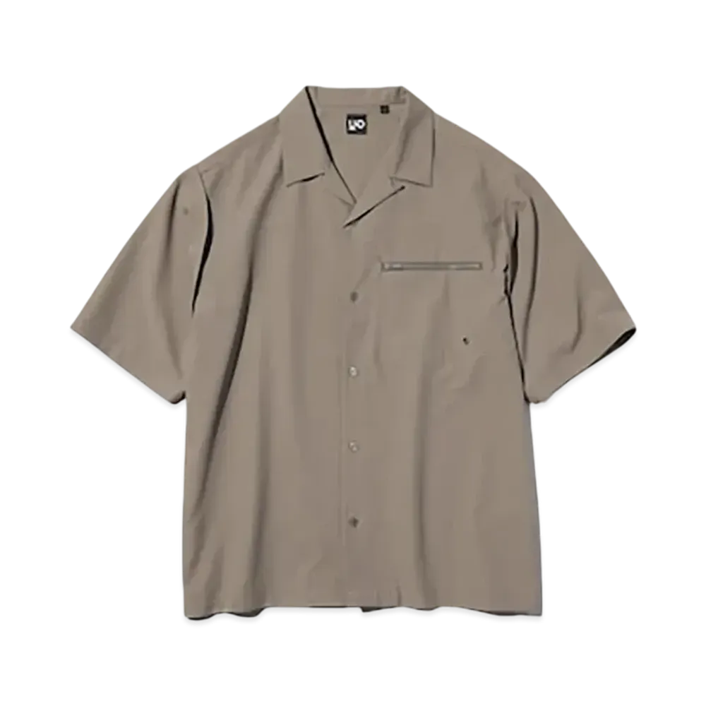 GU x UNDERCOVER UG Open Collar Shirt Half Sleeves "Brown"