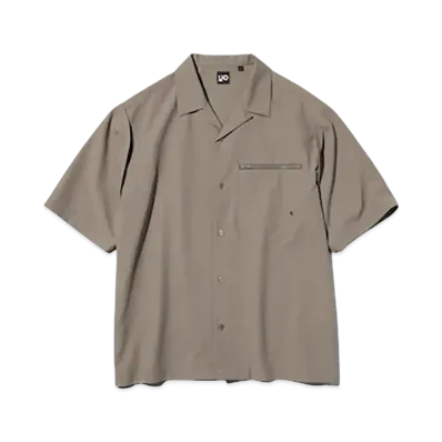 GU x UNDERCOVER UG Open Collar Shirt Half Sleeves "Brown"
