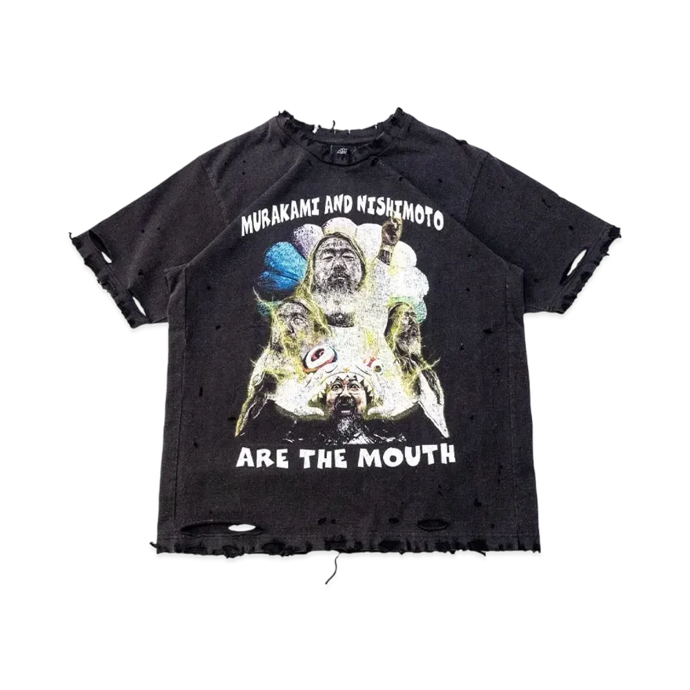 Takashi Murakami x NISHIMOTO ARE THE MOUTH Tshirts "Black"
