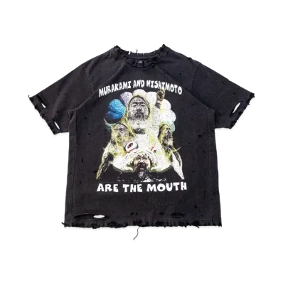 Takashi Murakami x NISHIMOTO ARE THE MOUTH Tshirts "Black"
