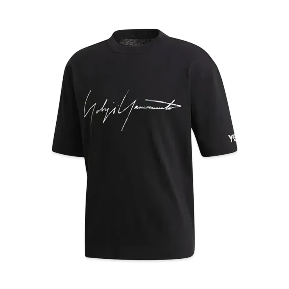 Y-3 Distressed Signature SS Tee "Black"