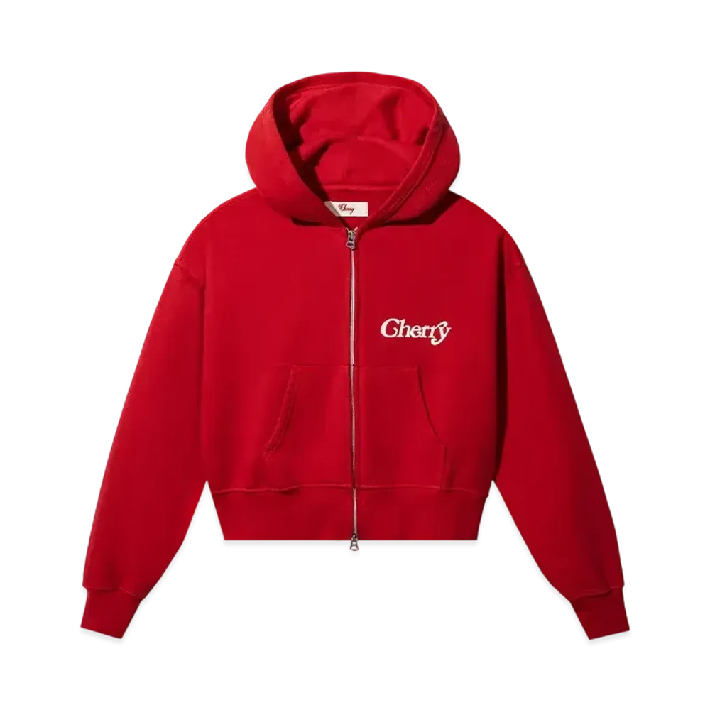 Verdy x Cherry LA Cropped Hoodie "Red"