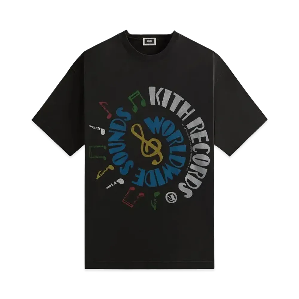 Kith Records Vintage Tee "Black"
