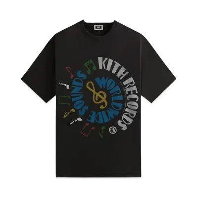 Kith Records Vintage Tee "Black"