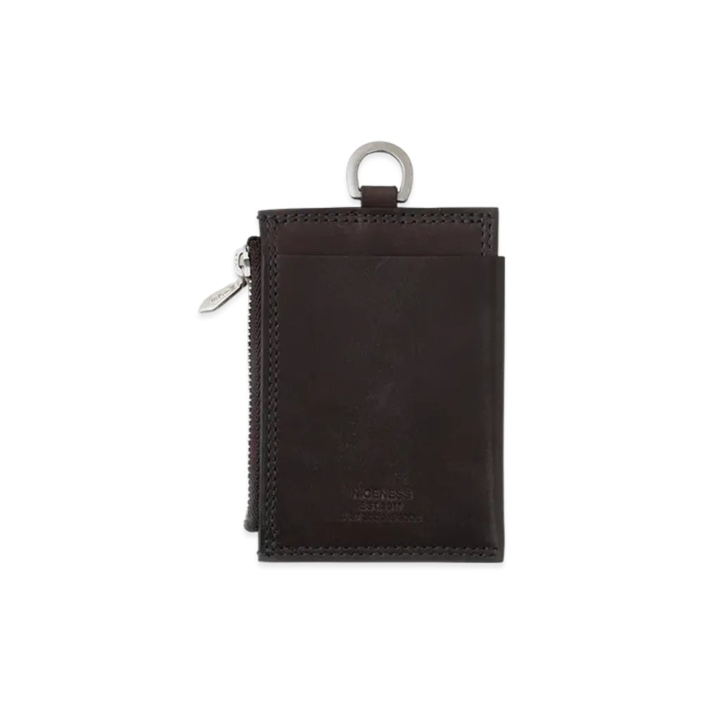 NICENESS Bayray Haas Leather Zip Card Case "Brown"