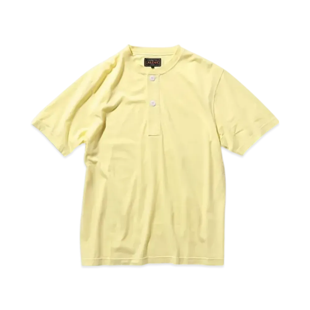 BEAMS Henley Neck Tee 30 "Yellow"