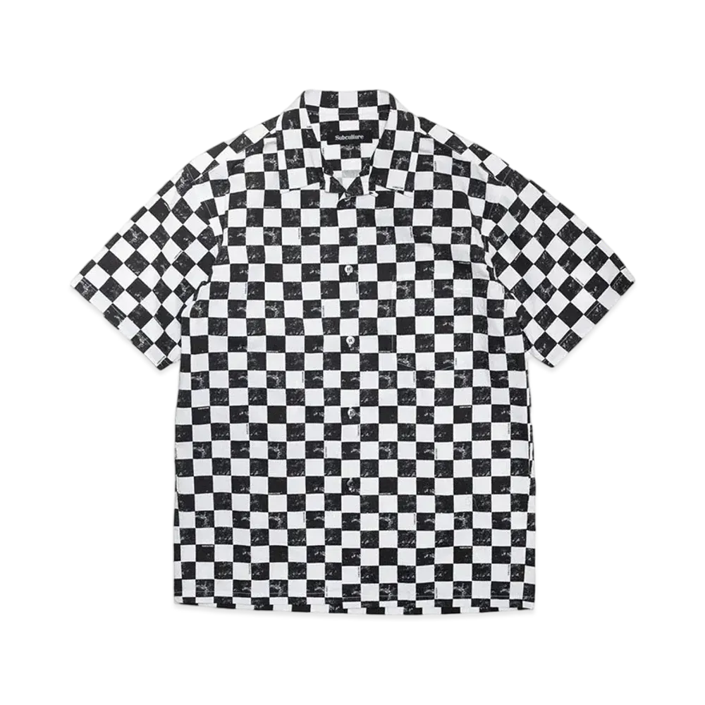 SubCulture Checkered Flag Shirt "Black/White"