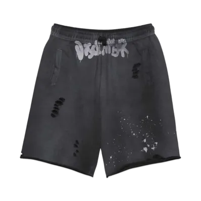DISCLAIMER PANTALONE UOMO IN FELPA "STONE WASH NERO"
