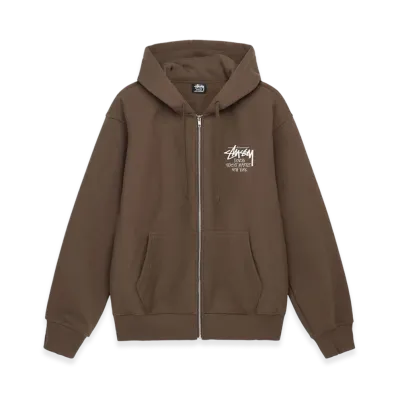 Stussy Stock DSM New York Zip Hoodie 2022 "Coffee"