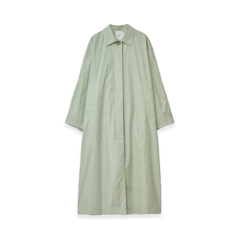 CLANE Women's Back Frill Single Coat "Mint"