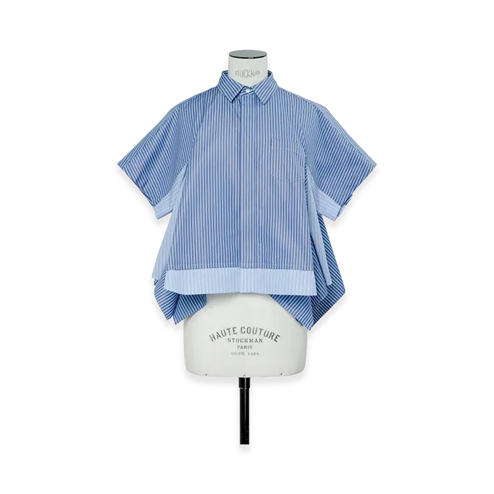sacai Poplin Shirt "Blue Stripe"