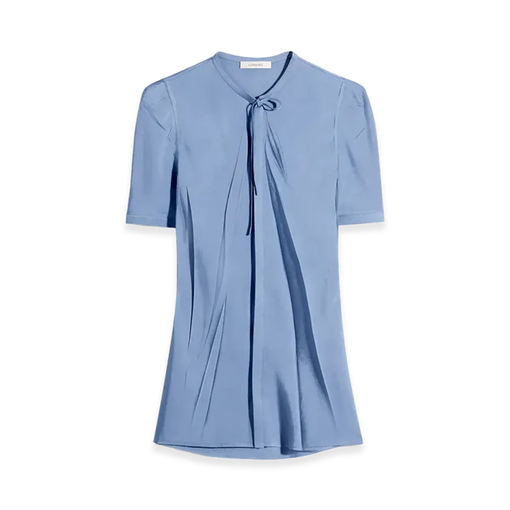 LEMAIRE Women's Poly-Viscose Twill Creased Fit Shirt "Horizon"