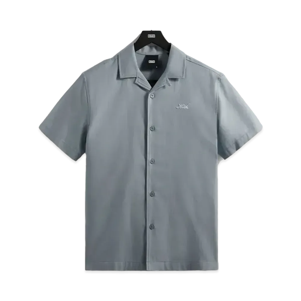 Kith Thompson Camp Collar Shirt "Light Indigo"