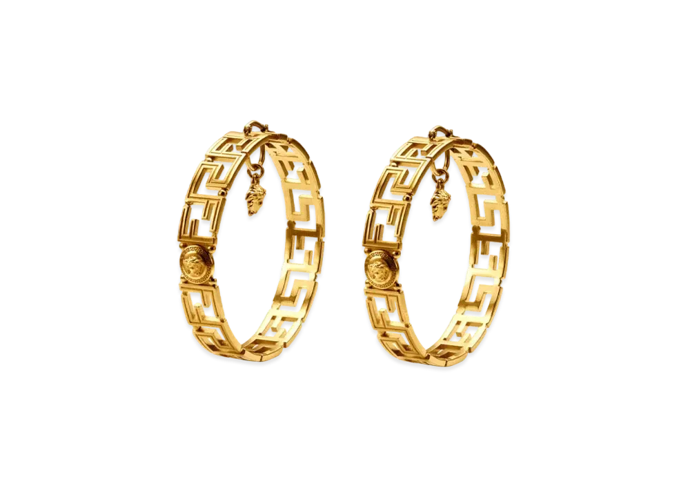 FENDI x Versace Fendace Hoop Earrings "Gold"