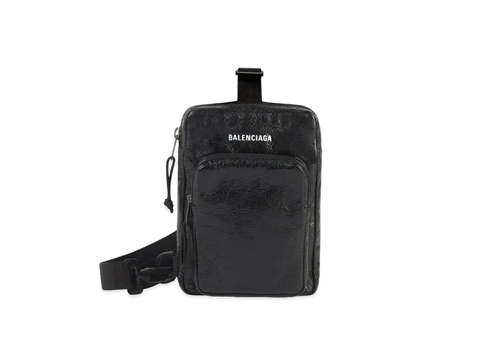 BALENCIAGA Explorer Crossbody Messenger Bag "Black"