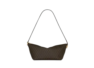 Saint Laurent Le Monogramme Crossbody Bag In Monogram Canvas And Smooth Leather "Chestnut"