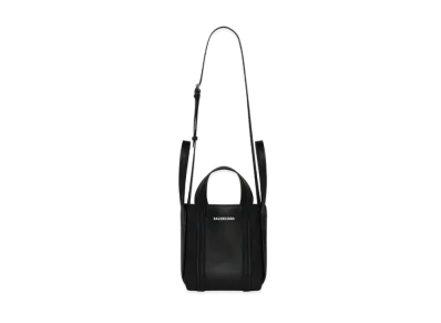 BALENCIAGA Everyday XS North-south Shoulder Tote Bag In Grained Calfskin "Black"