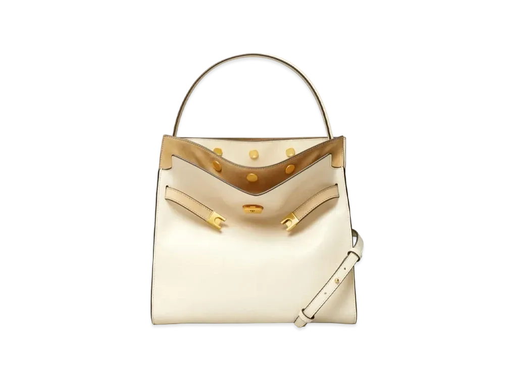 Tory Burch Lee Radziwill Double Bag "Cream"