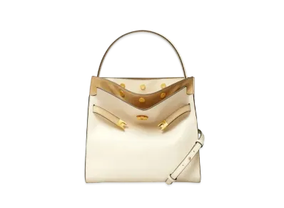 Tory Burch Lee Radziwill Double Bag "Cream"