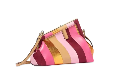 FENDI Fendi First Small Leather Bag Inlay "Multicolor"