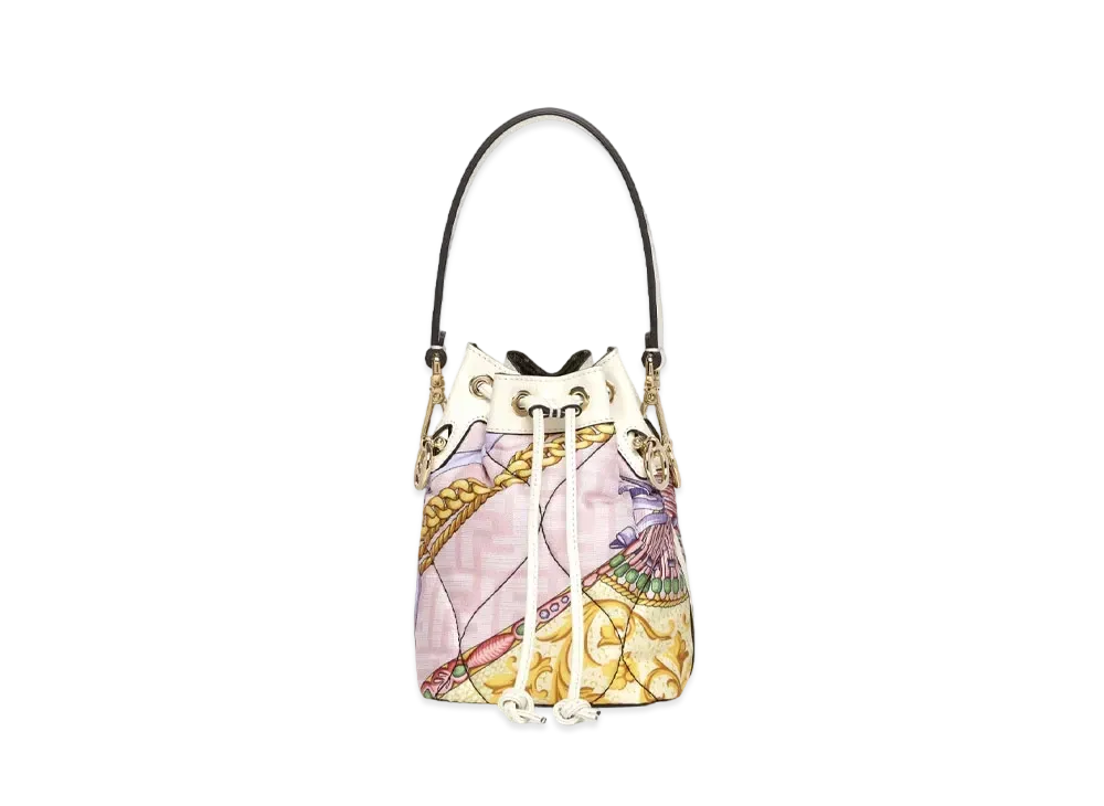 FENDI x Versace Fendace Printed Pink Silk Mini Bag "Pink"